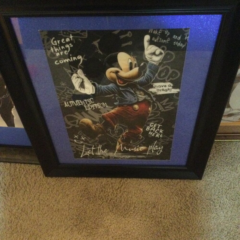 The Mickey mouse canvas is a picture that should be in any disney lovers home